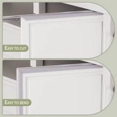 RUANSTEC drawer-front edge protector in clear helps prevent chips and scratches.