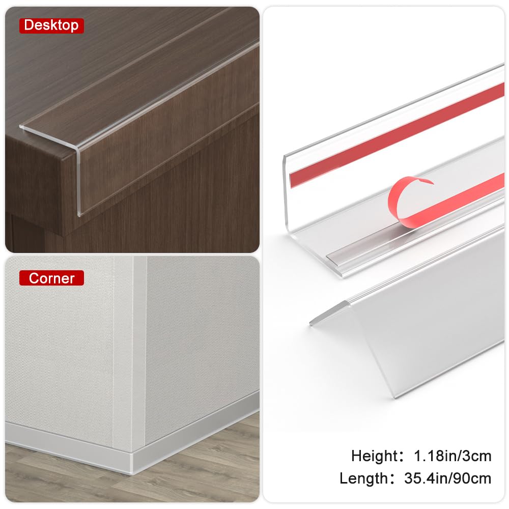RUANSTEC clear corner guard suitable for homes, offices, and hospitality spaces