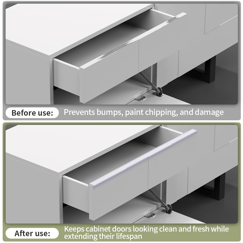 RUANSTEC kitchen cabinet edge guard keeps doors looking new during daily use.