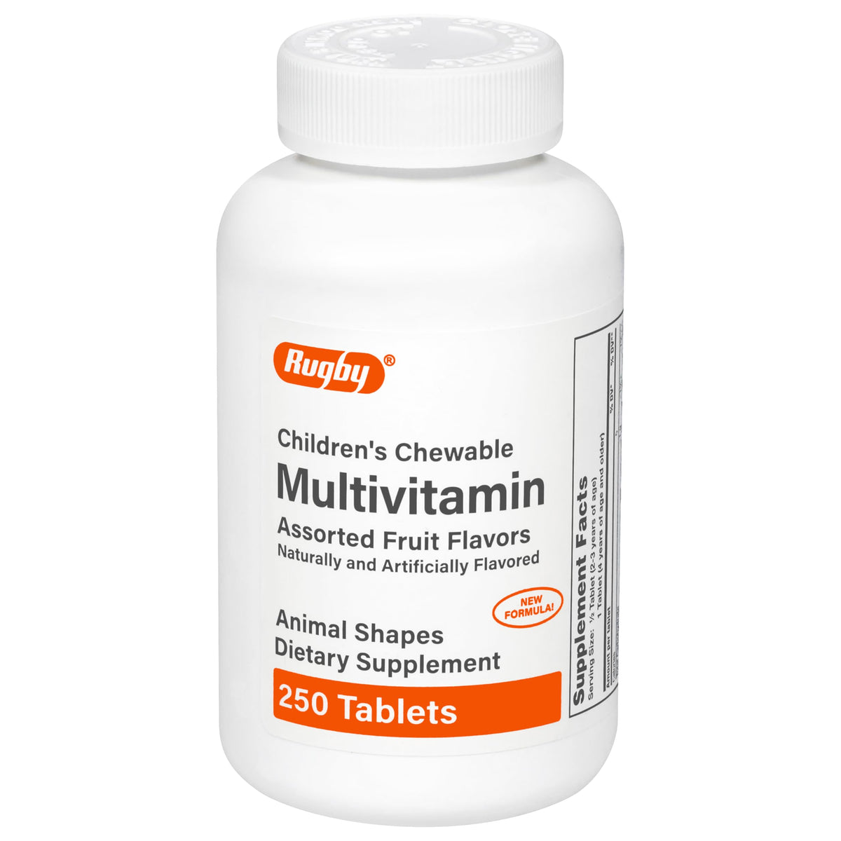 Rugby Laboratories children's chewables bottle packaging for easy daily vitamins