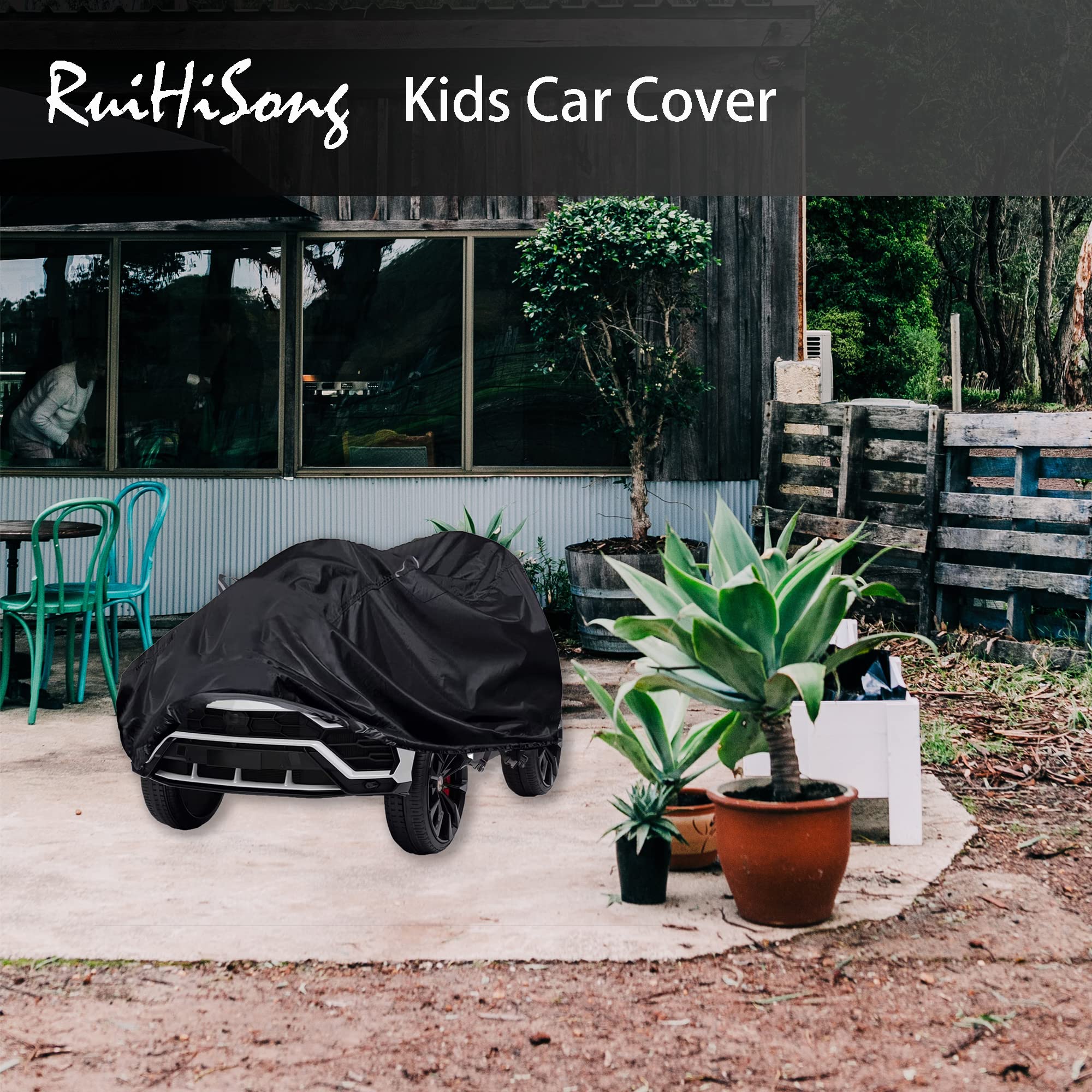 RuiHiSong Kids Car Cover reflective strip handle enhances visibility at night