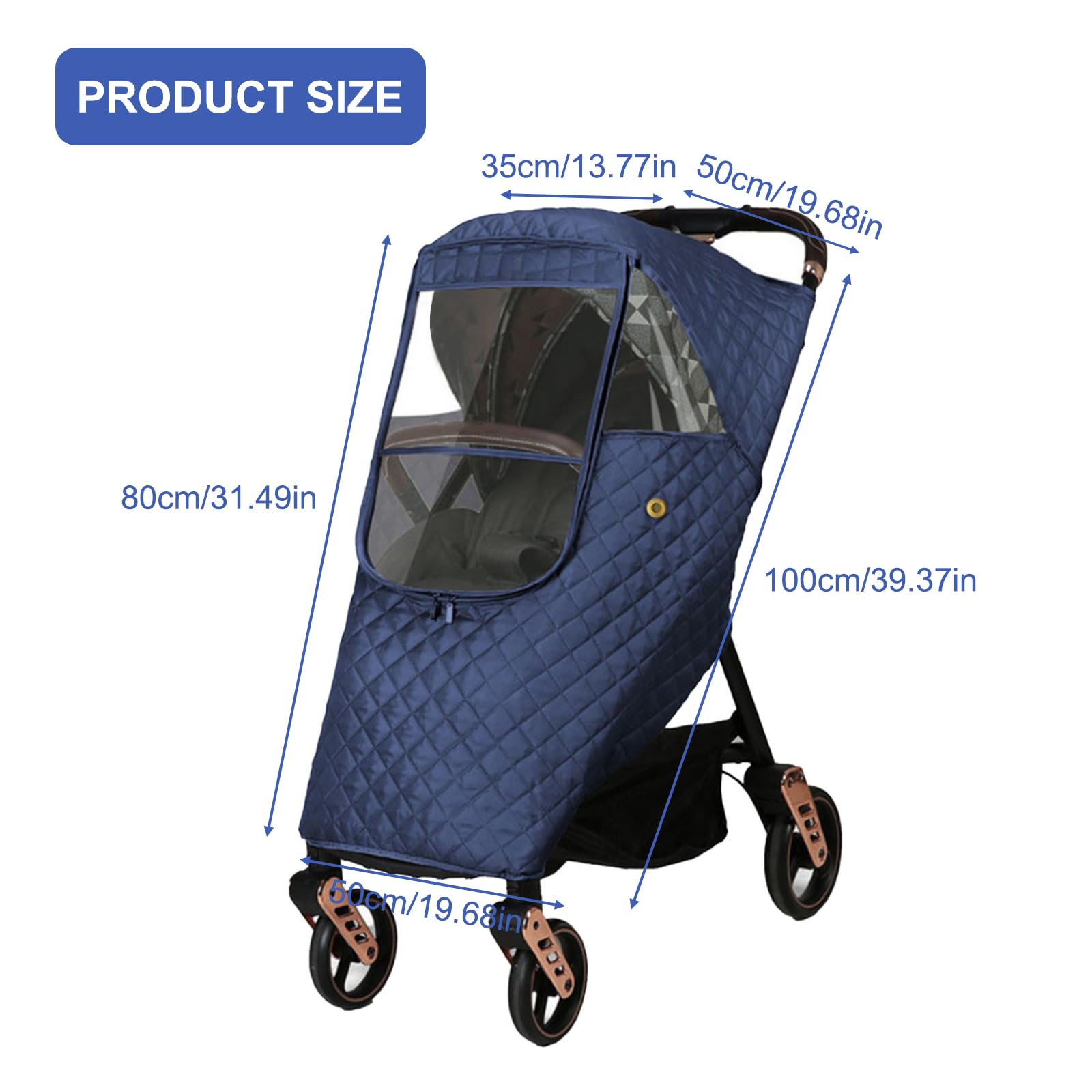 Ruiqas back pocket storage for bottles and toys