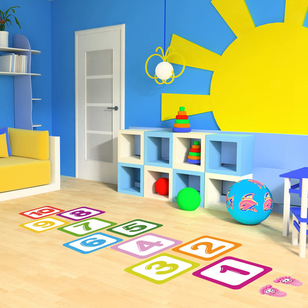 Ruiqas durable PVC floor sticker for long lasting classroom use.