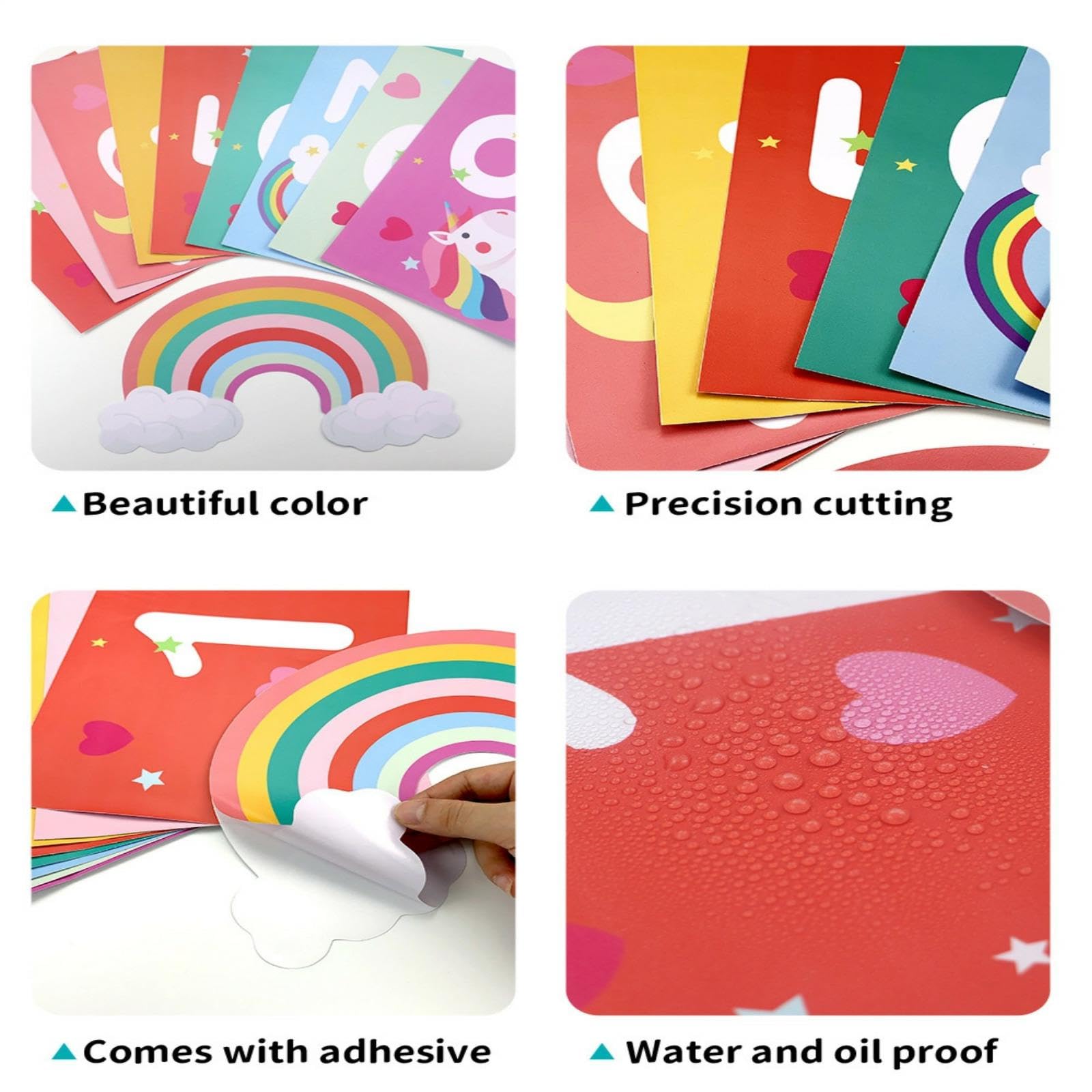 Ruiqas footprint sticker room decor supports active movement and color cues.
