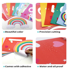 Ruiqas footprint sticker room decor supports active movement and color cues.