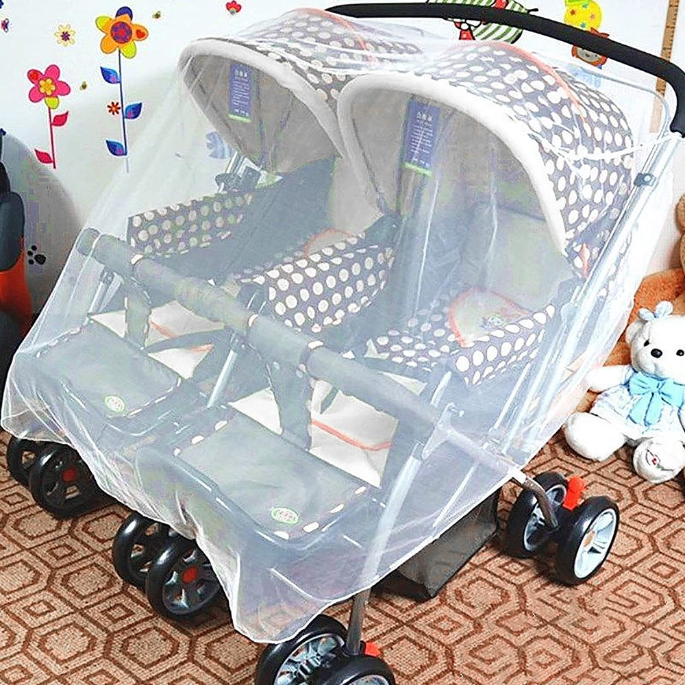 RUIXIA infants trolley mosquito net with drawstring closure for quick setup