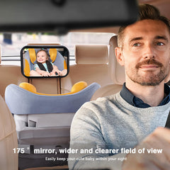 Rukie Baby Car Mirror 360° rotation for perfect angle in any car