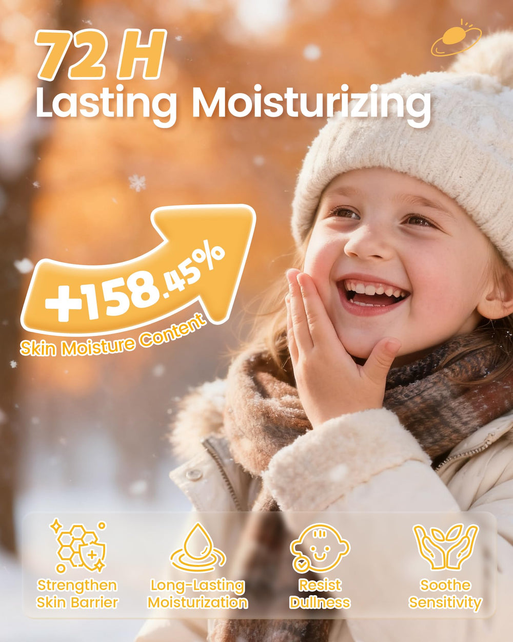 RUNBEN Kids Face Stick is lightweight and fast-absorbing on the skin.
