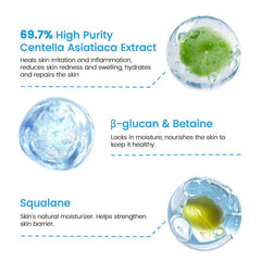 RUNBEN Kids gel cream applied on a cheek shows comfortable daily skincare.