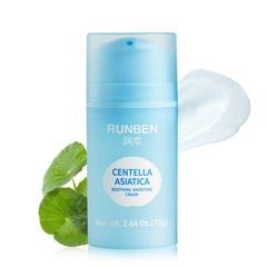RUNBEN Kids Soothing Face Gel Cream bottle for gentle sun care on delicate skin.