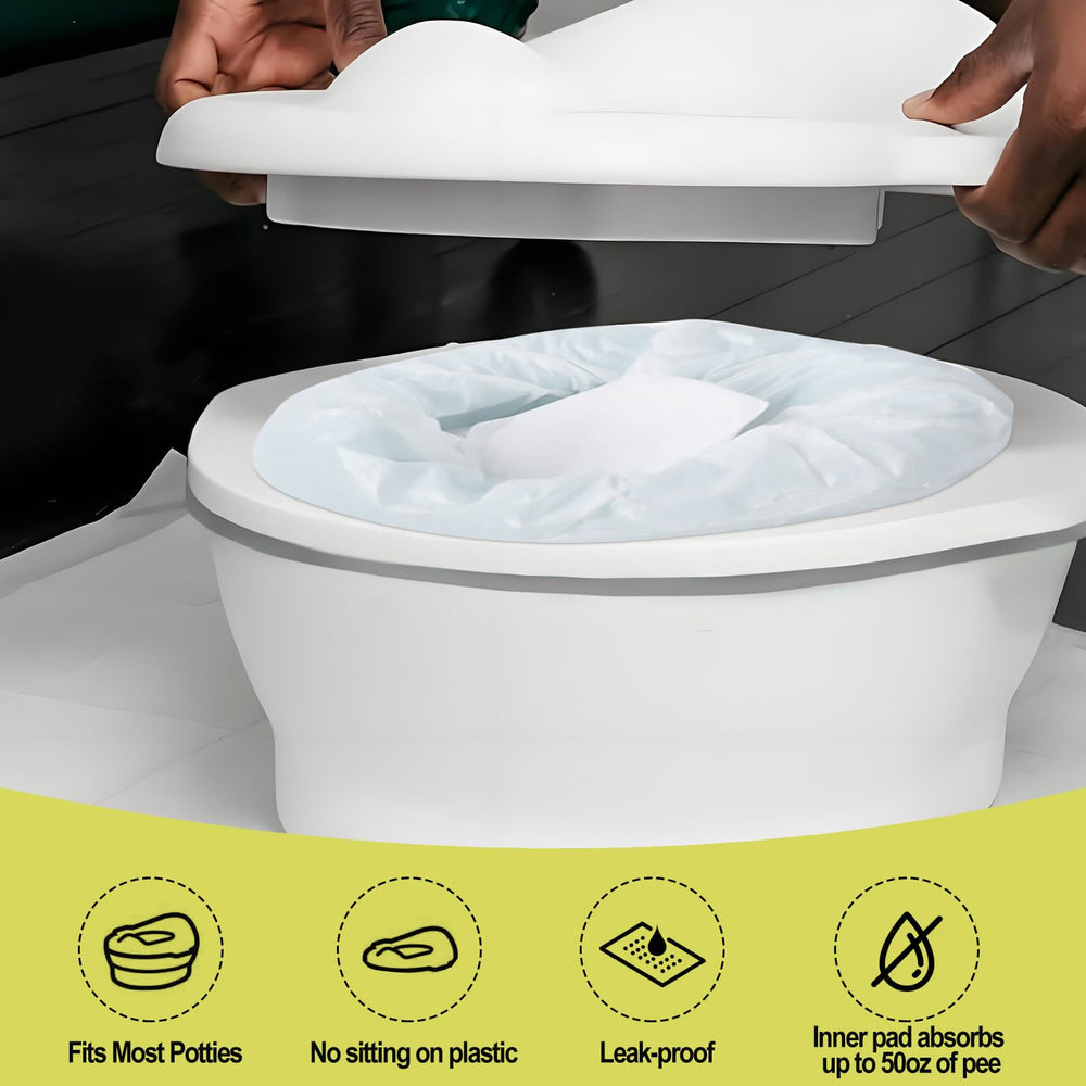 Runhike disposable liner with absorbent pad for quick liquid containment