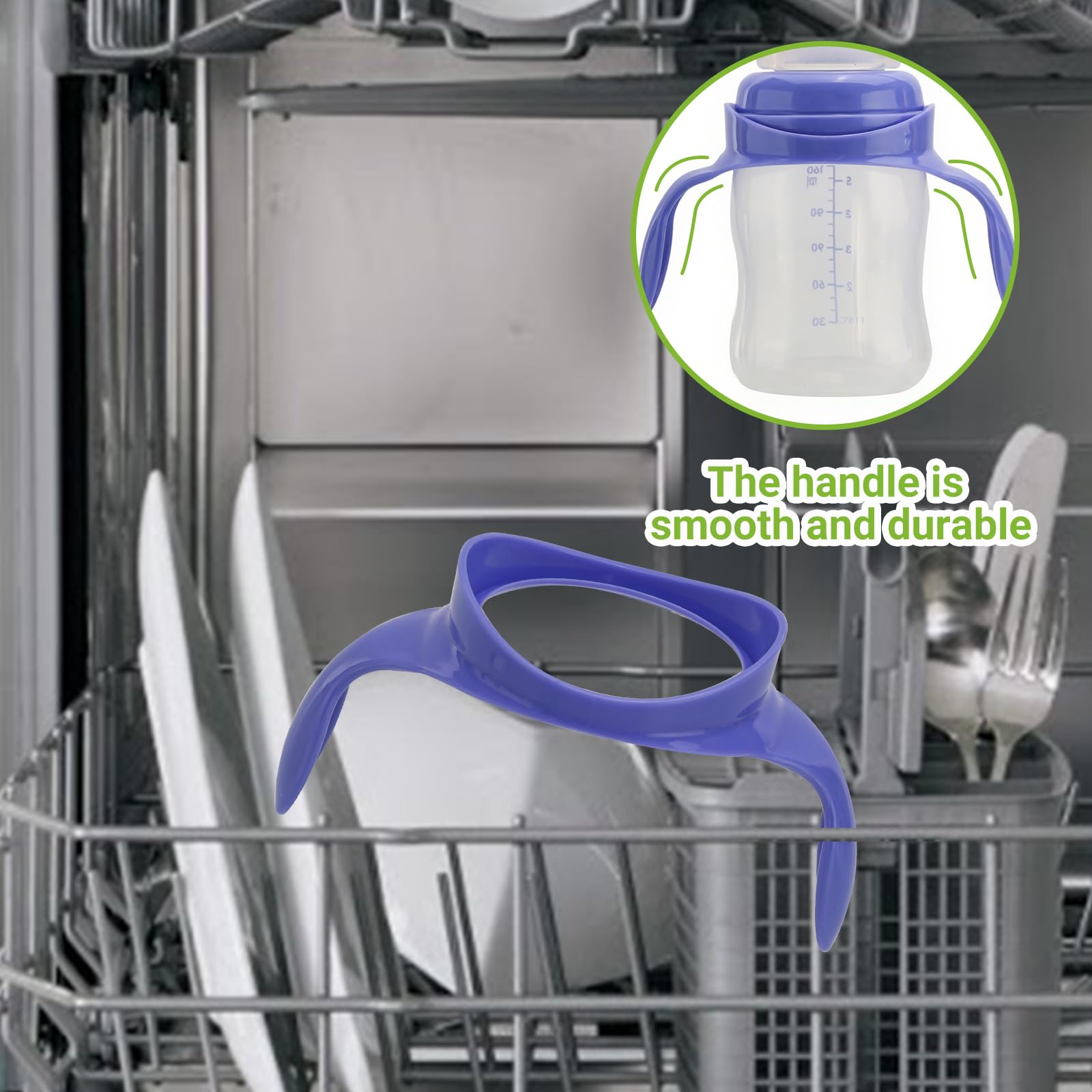 Runhike Lansinoh bottle handles purple packaging and setup.