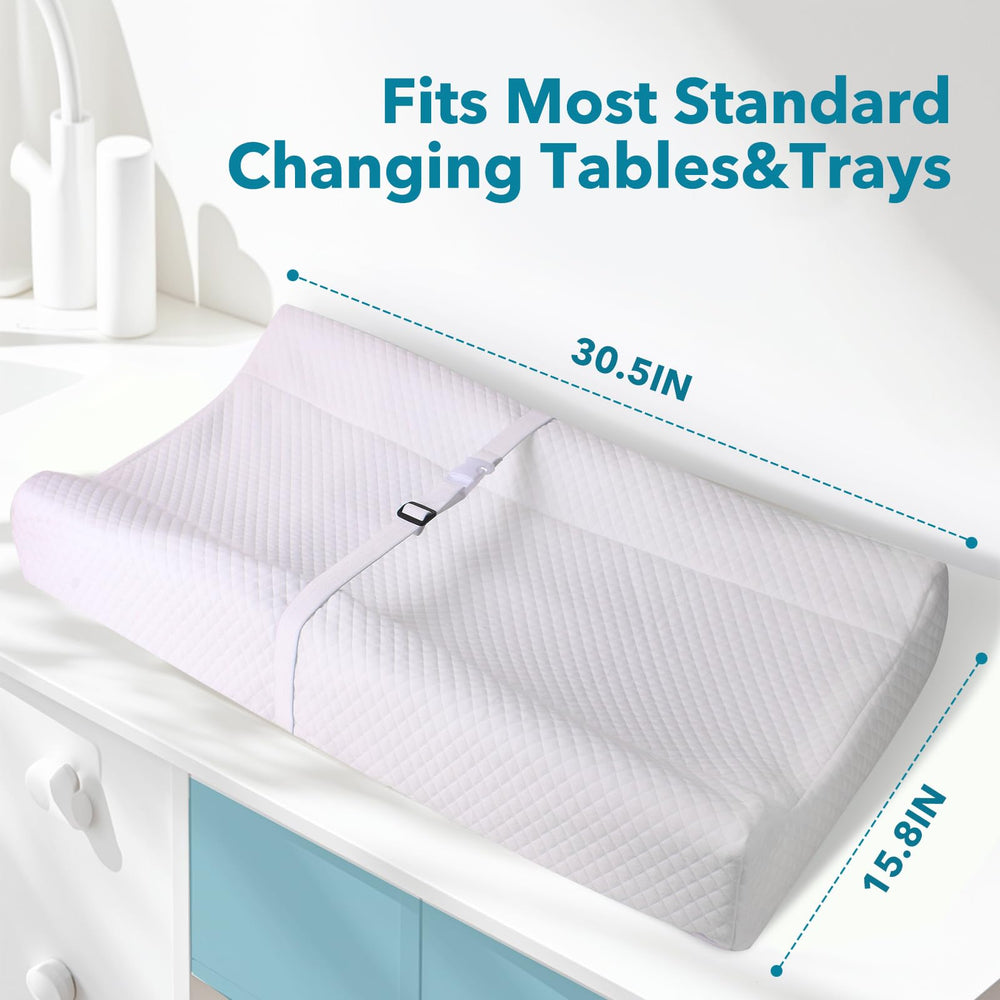 Runhike machine washable changing pad cover for quick, easy cleaning.