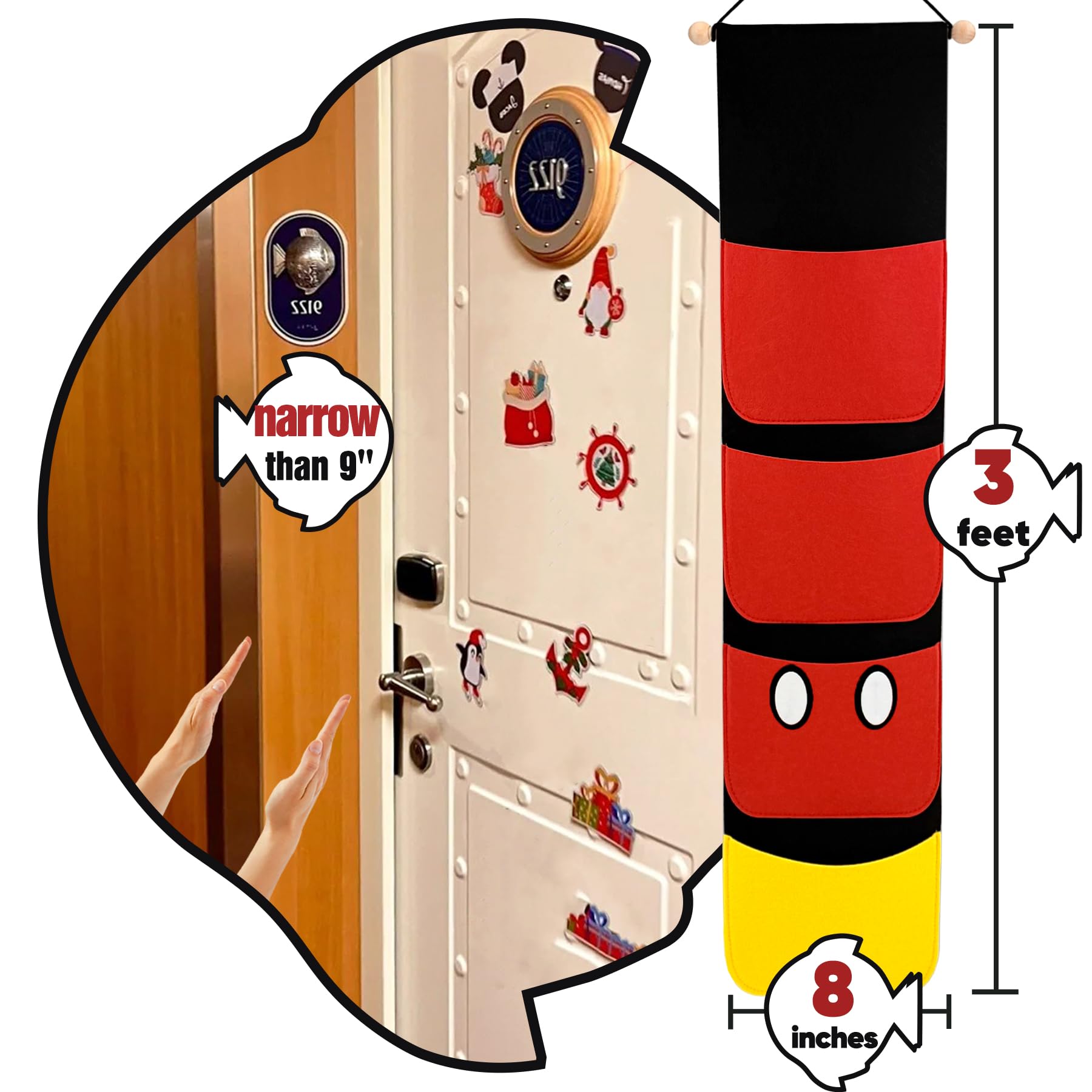 RUNROLE DCL door-wall area fit keeps FE gifts neatly displayed.