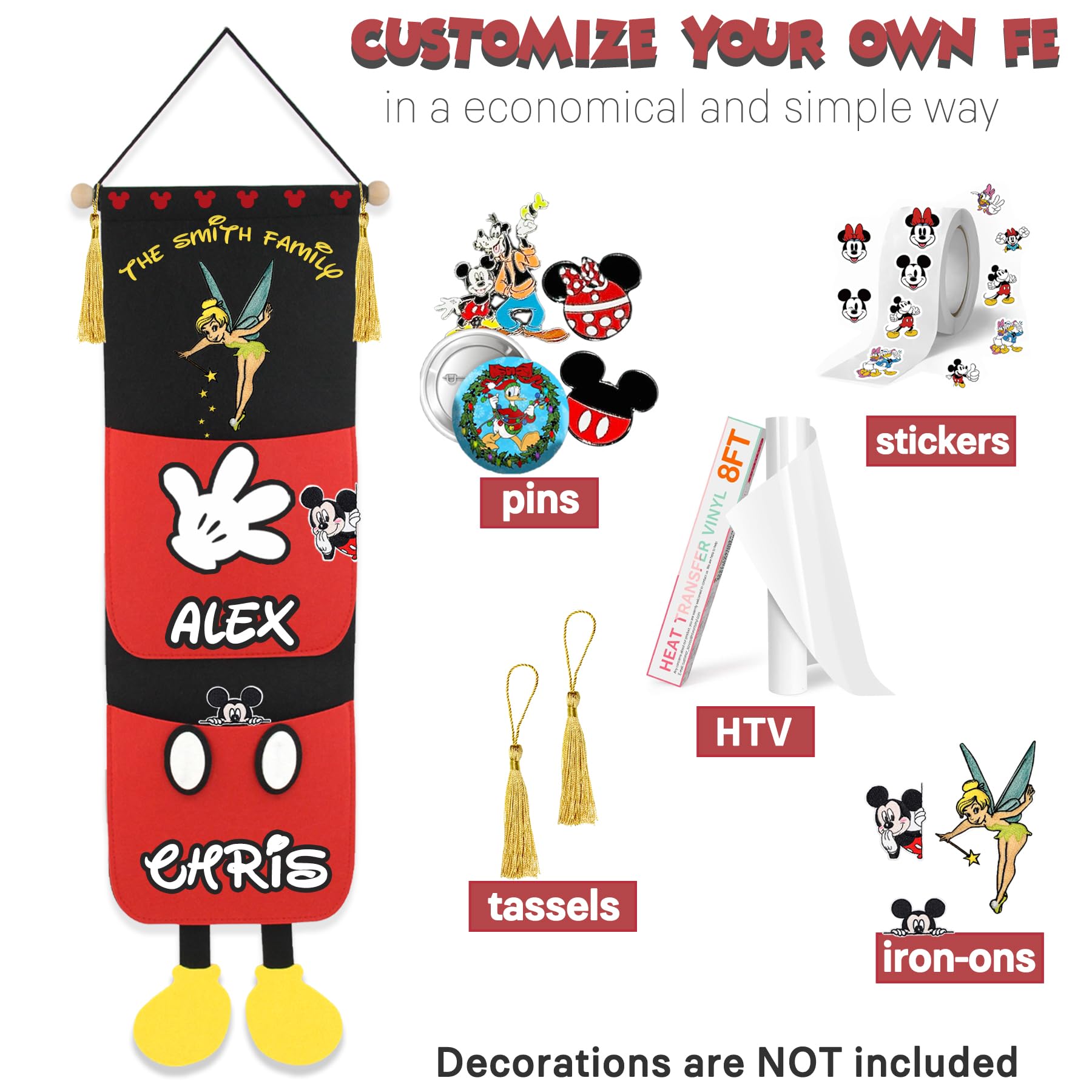 RUNROLE HTV-friendly felt surface for easy customization