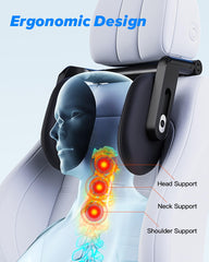 Close-up of RunSnail headrest rotation mechanism for easy adjustment