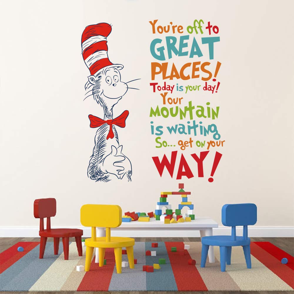 Runtoo inspirational wall sticker in a kids room that sparks imagination.