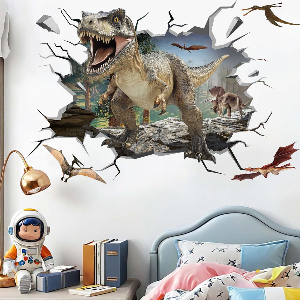 Runtoo Pterosaur wall sticker creates a dynamic focal point in playrooms and classrooms