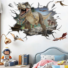 Runtoo Pterosaur wall sticker creates a dynamic focal point in playrooms and classrooms