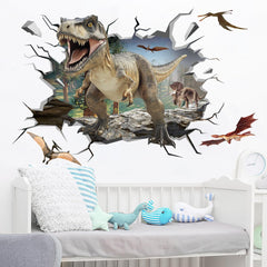 Runtoo Triceratops wall decal adds vivid color to nursery walls and learning spaces