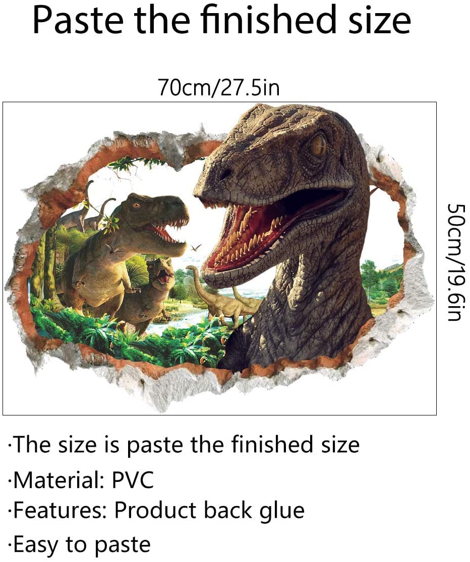 RunToo 3D dinosaur wall art offers an engaging focal point for kid spaces.