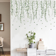 Runtoo eucalyptus leaves wall decal adds fresh greenery to walls
