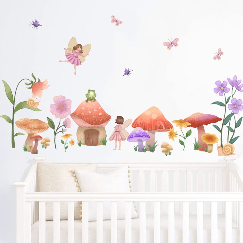 Runtoo wall art features elves and mushrooms to spark imagination in nurseries
