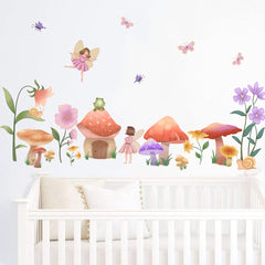 Runtoo wall art features elves and mushrooms to spark imagination in nurseries