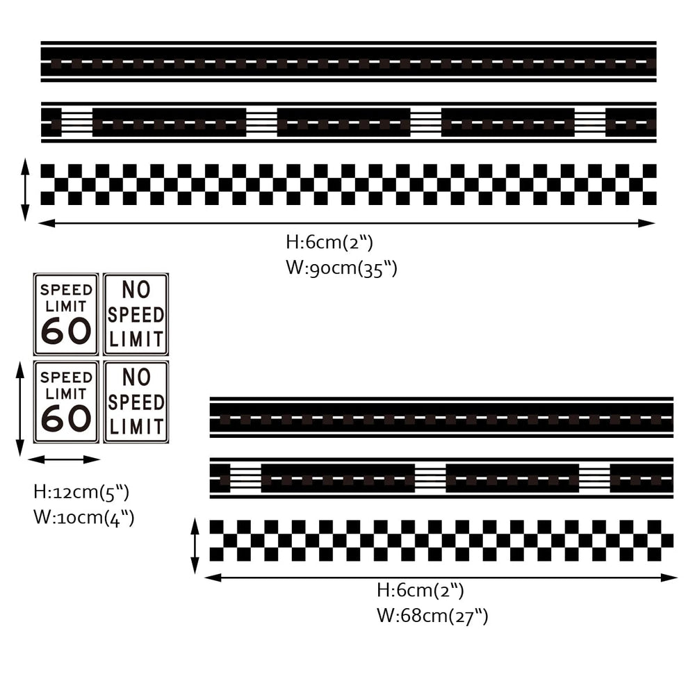 Runtoo vinyl wall decals stick easily and remove cleanly with no residue.