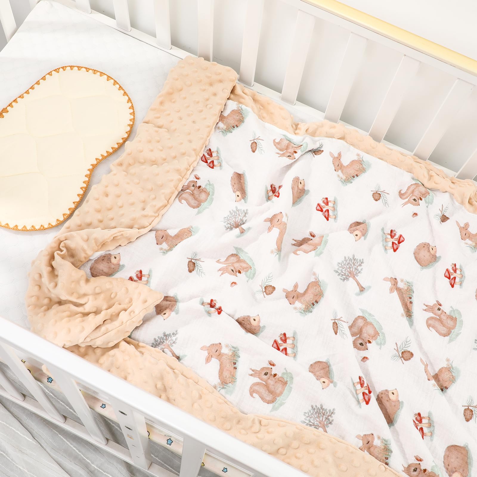 Runzhuoyang blanket size 30x40 display ideal for bassinet wraps and swaddles