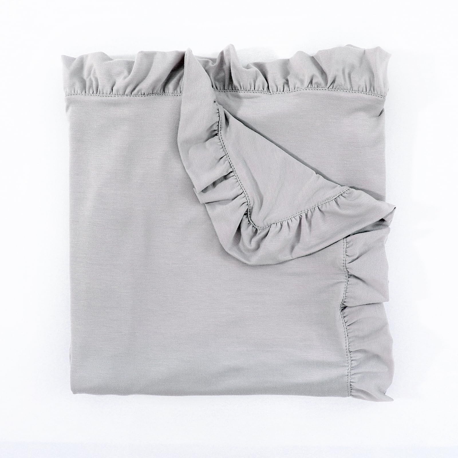 Runzhuoyang bamboo rayon blanket closeup shows breathable, soft fabric.