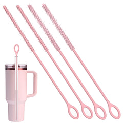 RUNZI silicone straw cleaner 6mm head with long reach for deep cleaning