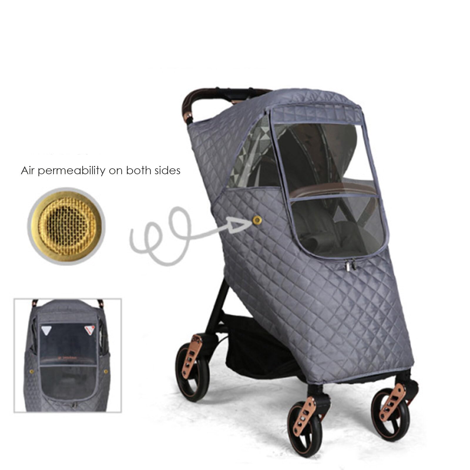Ruiqas fits most strollers for versatile, universal compatibility.