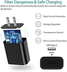 Rurararu USB-C cord includes wall charger for quick setup at home.