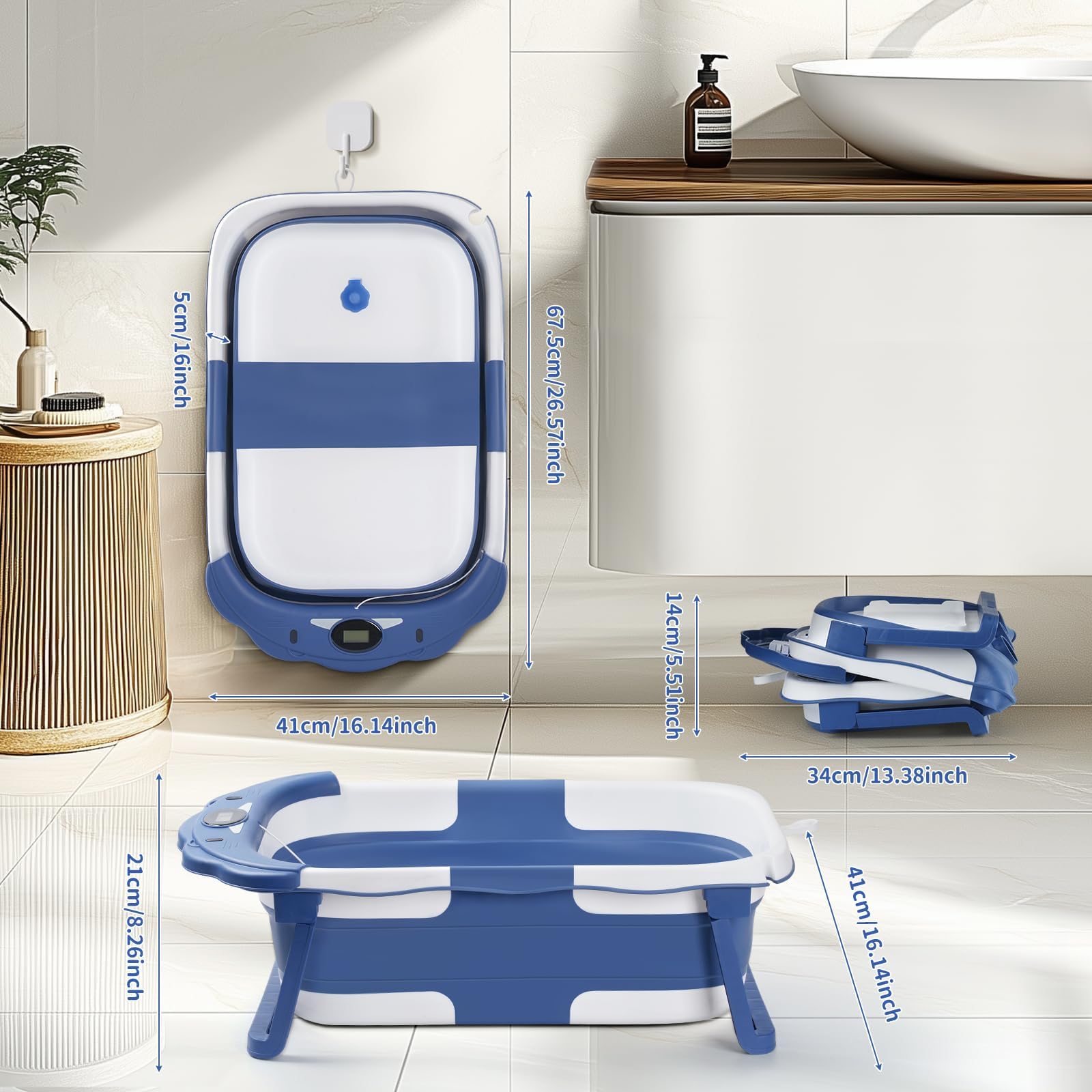 RURING bear blue color adds playful bath time touch