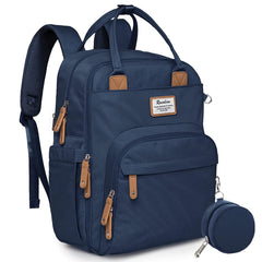 RUVALINO diaper bag backpack front view with easy-access compartments