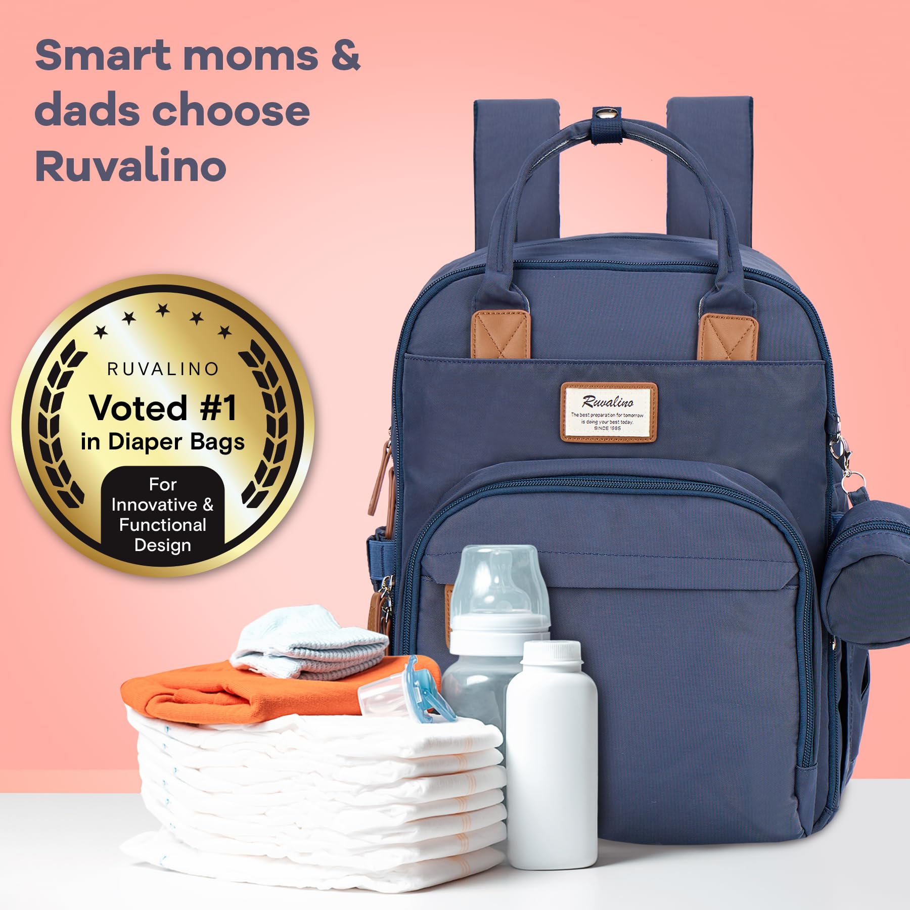 RUVALINO waterproof fabric resists moisture and spills for reliable daily use.