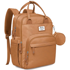 RUVALINO diaper bag backpack with wide opening for easy on-the-go access.
