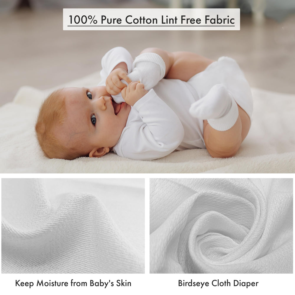 RUVANTI Birdseye weave close-up showing breathable, soft fabric and absorbency.