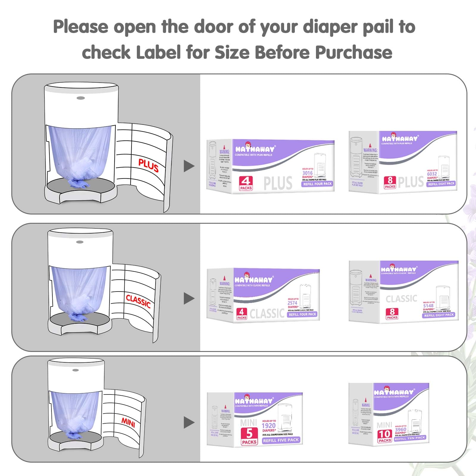 Lavender-scented liner helps neutralize odors in the nursery