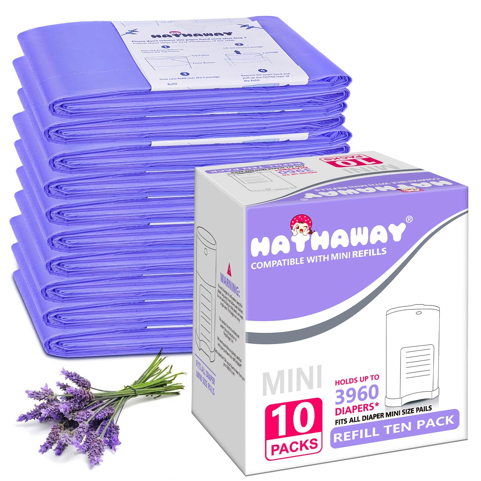 RUZAKO lavender-scented refill bags for Dekor Mini with odor control