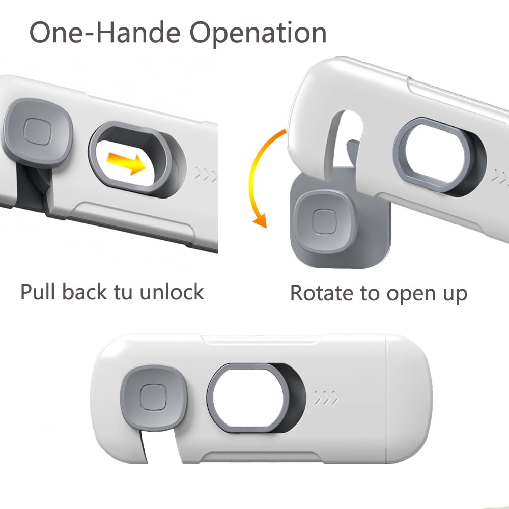Ruzofo fridge lock mounted on a French-door refrigerator