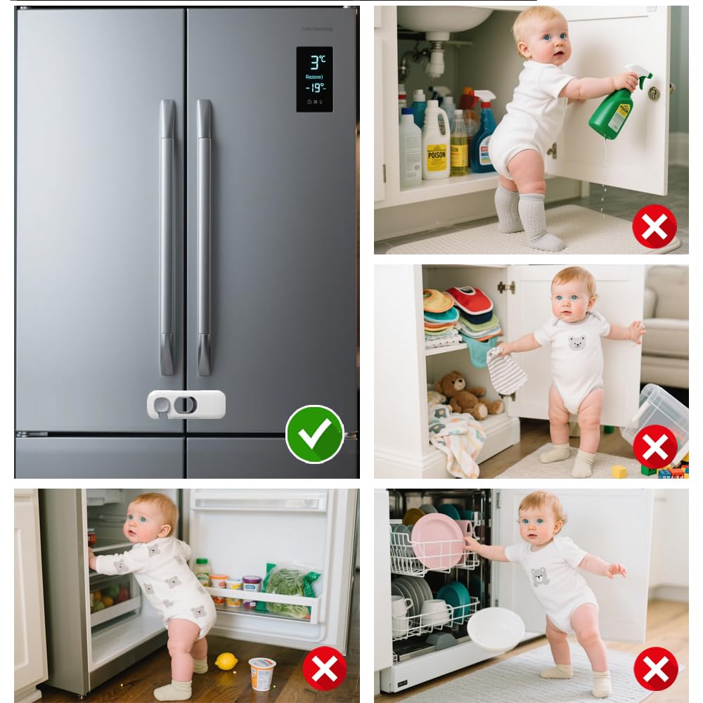Ruzofo 10-lock pack for organized safety in home