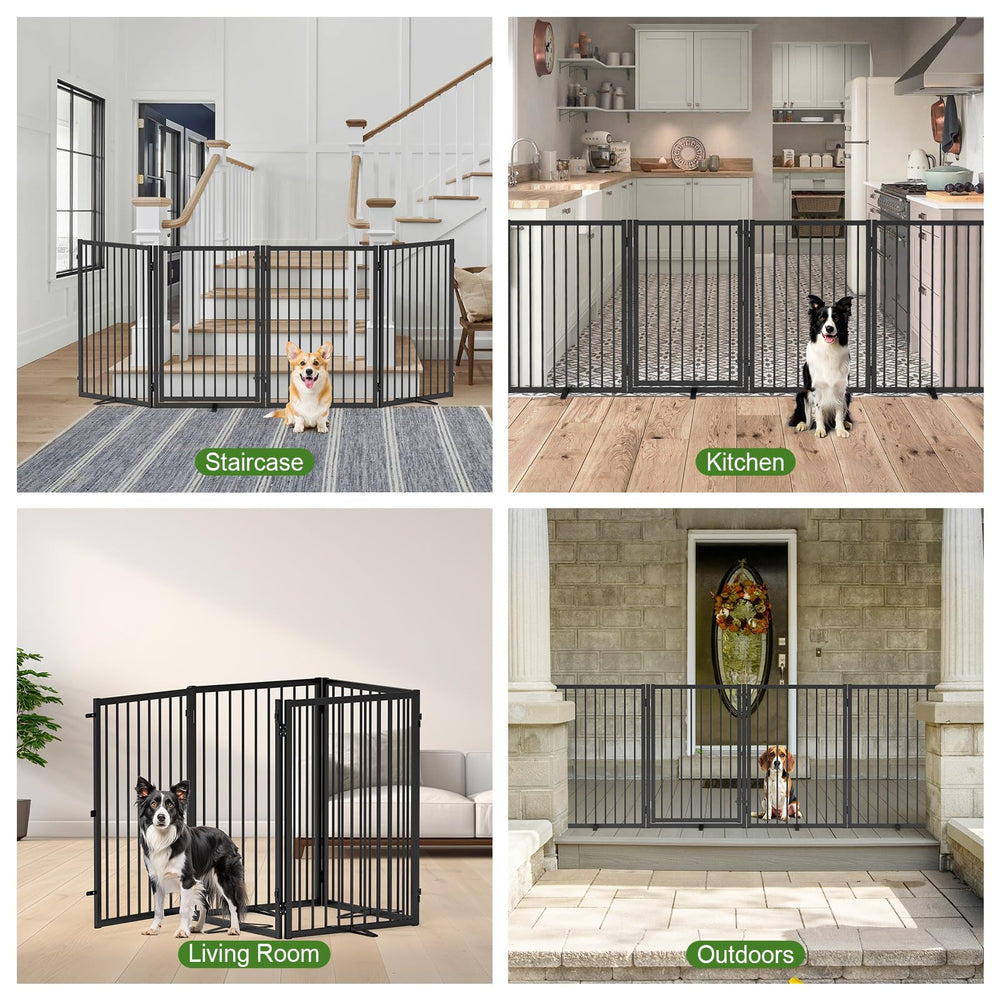 Rvdeaa dog gate in kitchen or stairwell setup for restricted areas