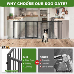 Rvdeaa extra-wide 96-inch gate length ideal for doorways