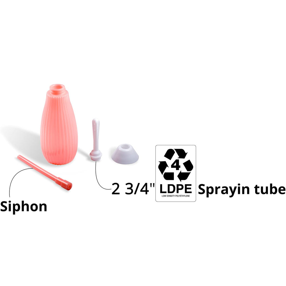 RVDKBULB 360-degree mouth sprayer for even irrigation around all angles.