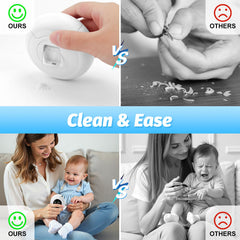 RVDU Nail Clipper includes polishing head for smooth nail finish