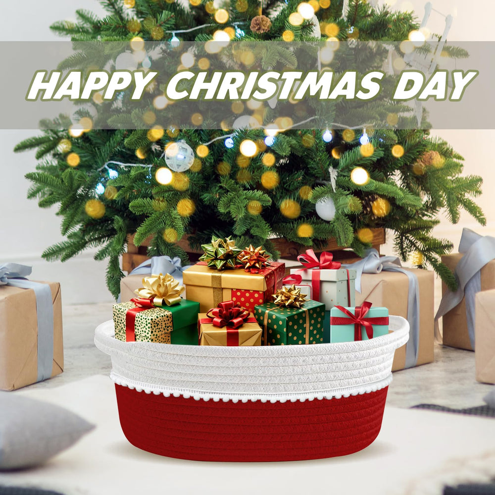 RVEAFA decorative basket shown in a festive nursery or shelf display