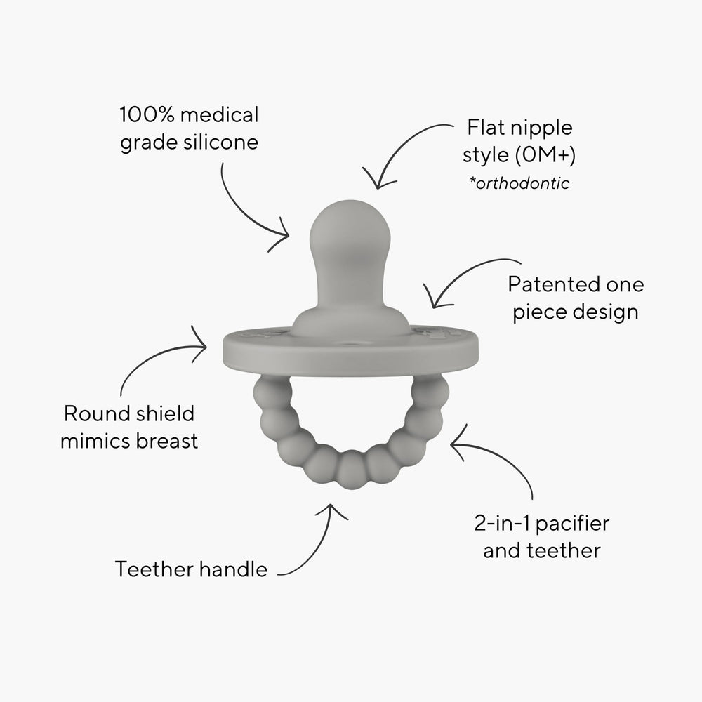 Ryan & Rose Cutie PAT Stage 2 pacifier teether for teething relief