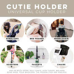 Ryan & Rose Cutie Holder multi-storage setup for phones, keys, and small items.